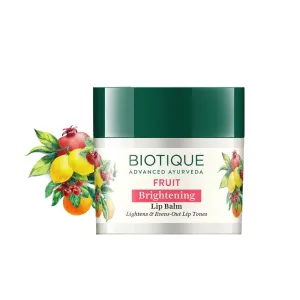 Fruit Whitening/Brightening Lip Balm | Hydrated and Nourishing Lips| Visibly Lighter Lips | Evens Out Lip Tone | De-pigmentation Balm |100% Botanical Extracts| All Skin Types | 12G
