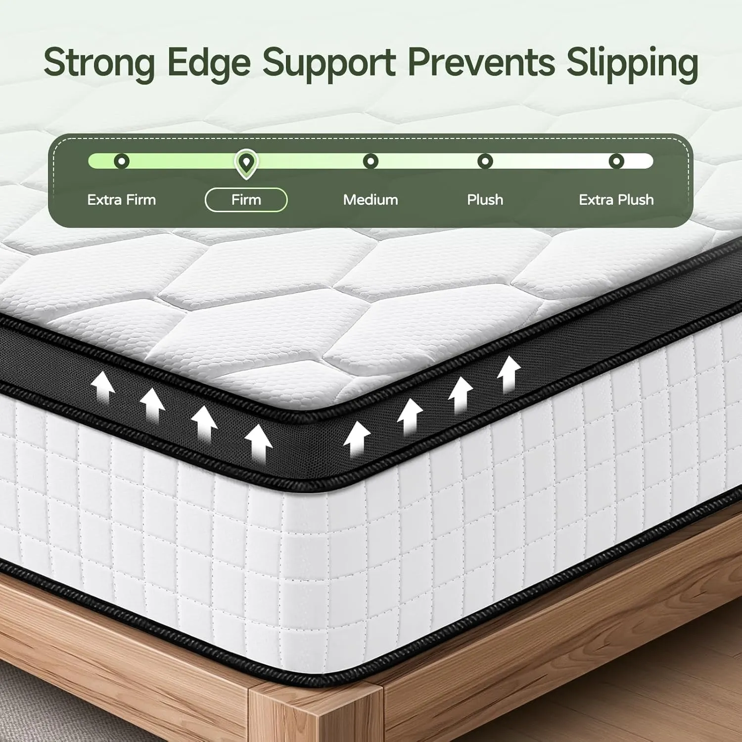 Full Mattress, 10 Inch Ultra Comfort Hybrid Mattresses Full Size, Foam with Independent Pocket Springs Mattress in a Box Pressure Relief & Supportive, Medium Firm