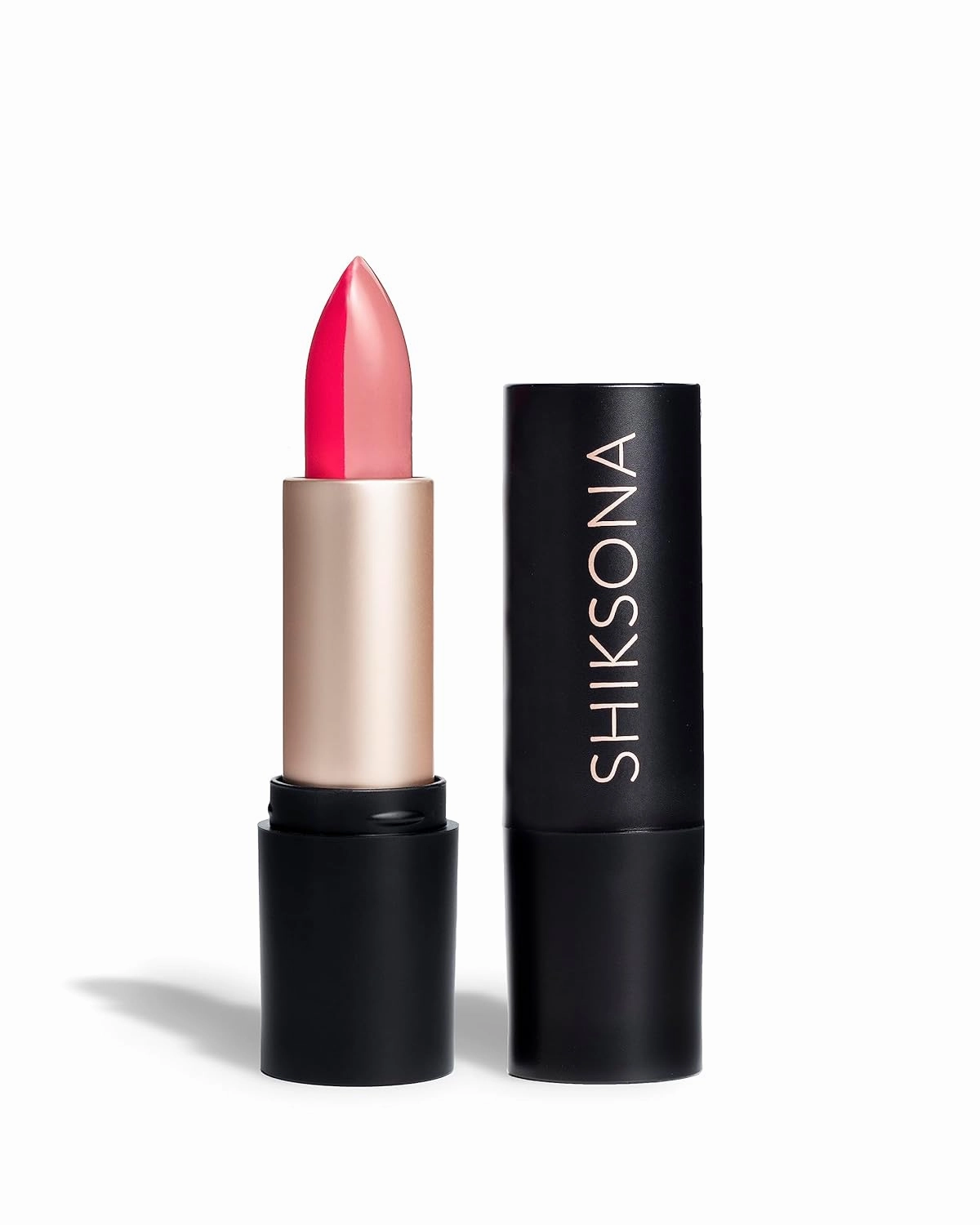 Full Coverage Split Bullet Matte Lipstick | Vegan | Gluten, Paraben and Cruelty Free, Creamy Lipstick in a Pink Nude/Watermelon Pink Matte combo (Multitasker)