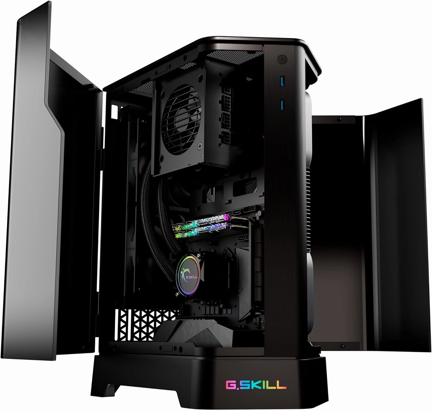 G.SKILL Z5i Mini-ITX Curved Tempered Glass Case - Black (GC-MKGW1-Z5I)
