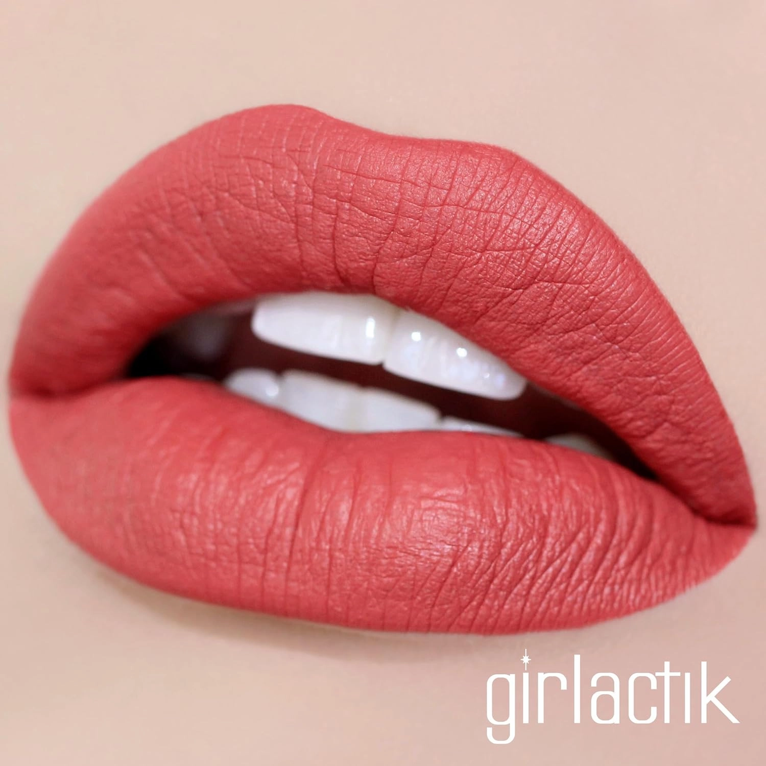 Girlactik Long Lasting Matte Lip Paint Liquid Lipstick in Allure- Long wearing, Smooth Application, Pigmented, Non-Crack Formula, Lightweight, 7.5 ml / .25 oz, (Ooh la la)