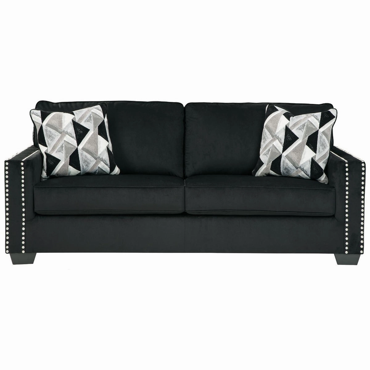 Gleston Black Sofa - 84"W x 38"D x 37"H