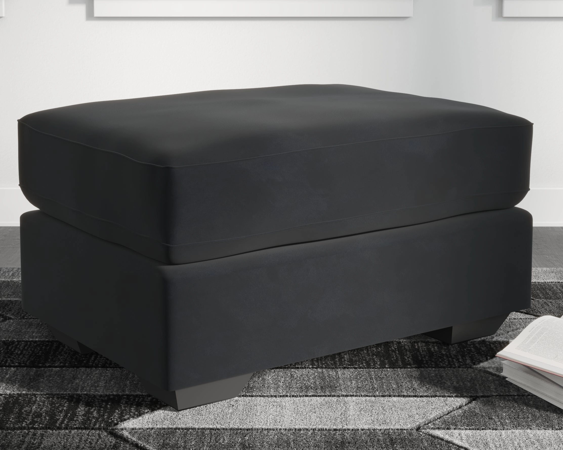 Gleston Chair and Ottoman in Onyx