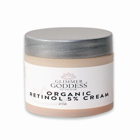 GLIMMER GODDESS Organic Retinol Wrinkle Repair Face and Neck Cream, 2 oz