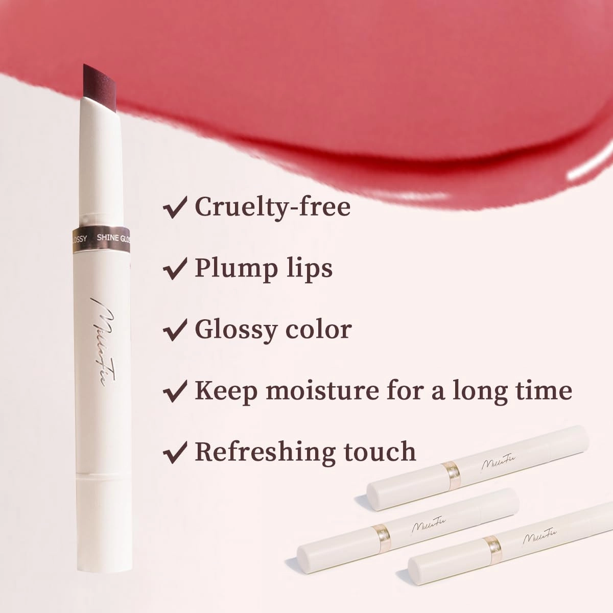 Glow Lips 02 Dramatic Berry, Lip Plumper, Long Lasting, Moisture, Glow