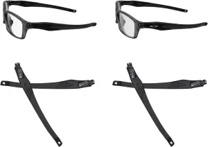 GOHIN Satin Black Replacement Temples Arms Legs For Oakley Crosslink Sweep PRO Switch Pitch-Black   Gray Icon Ring