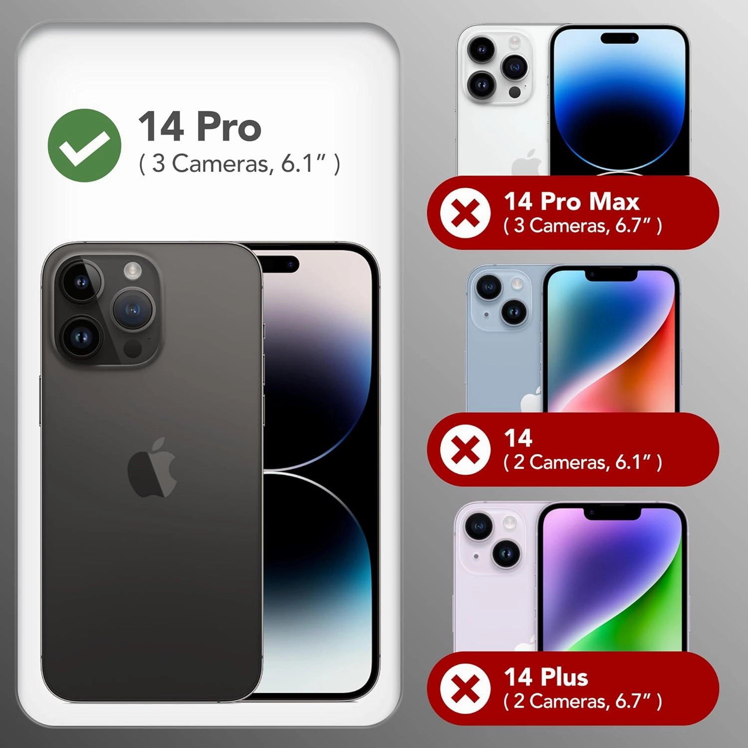 GONEZ for iPhone 14 Pro Case, Compatible with Magsafe, with Screen Protector   Camera Lens Protector, Soft Anti-Scratch Microfiber Lining, Shockproof Liquid Silicone Phone Cover, Brown
