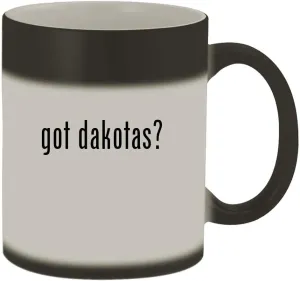 got dakotas? - 11oz Magic Color Changing Mug, Matte Black