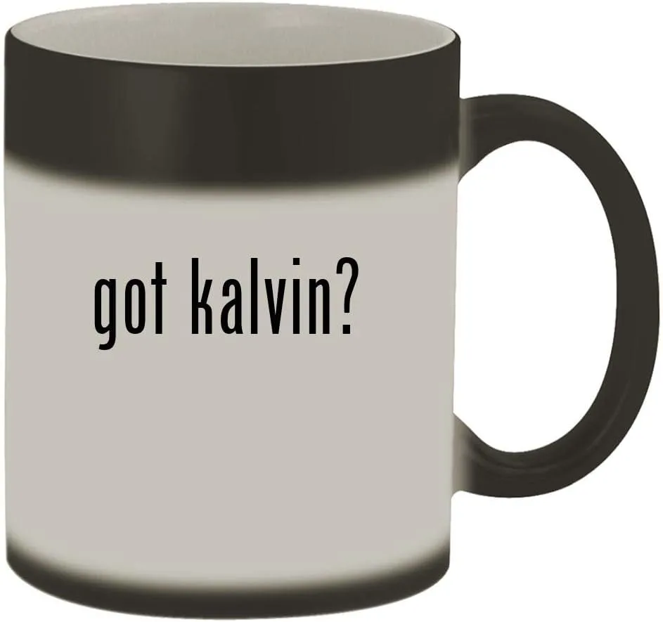 got kalvin? - 11oz Magic Color Changing Mug, Matte Black