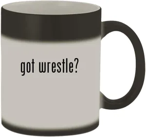 got wrestle? - 11oz Magic Color Changing Mug, Matte Black