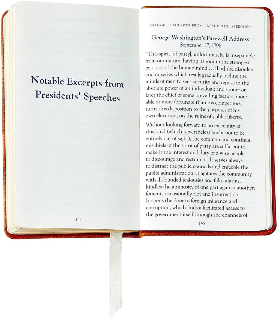 Graphic Image The United States Constitution and Related Documents | Published and Bound in the USA | Genuine Leather Soft Cover | Pocket Size, Black
