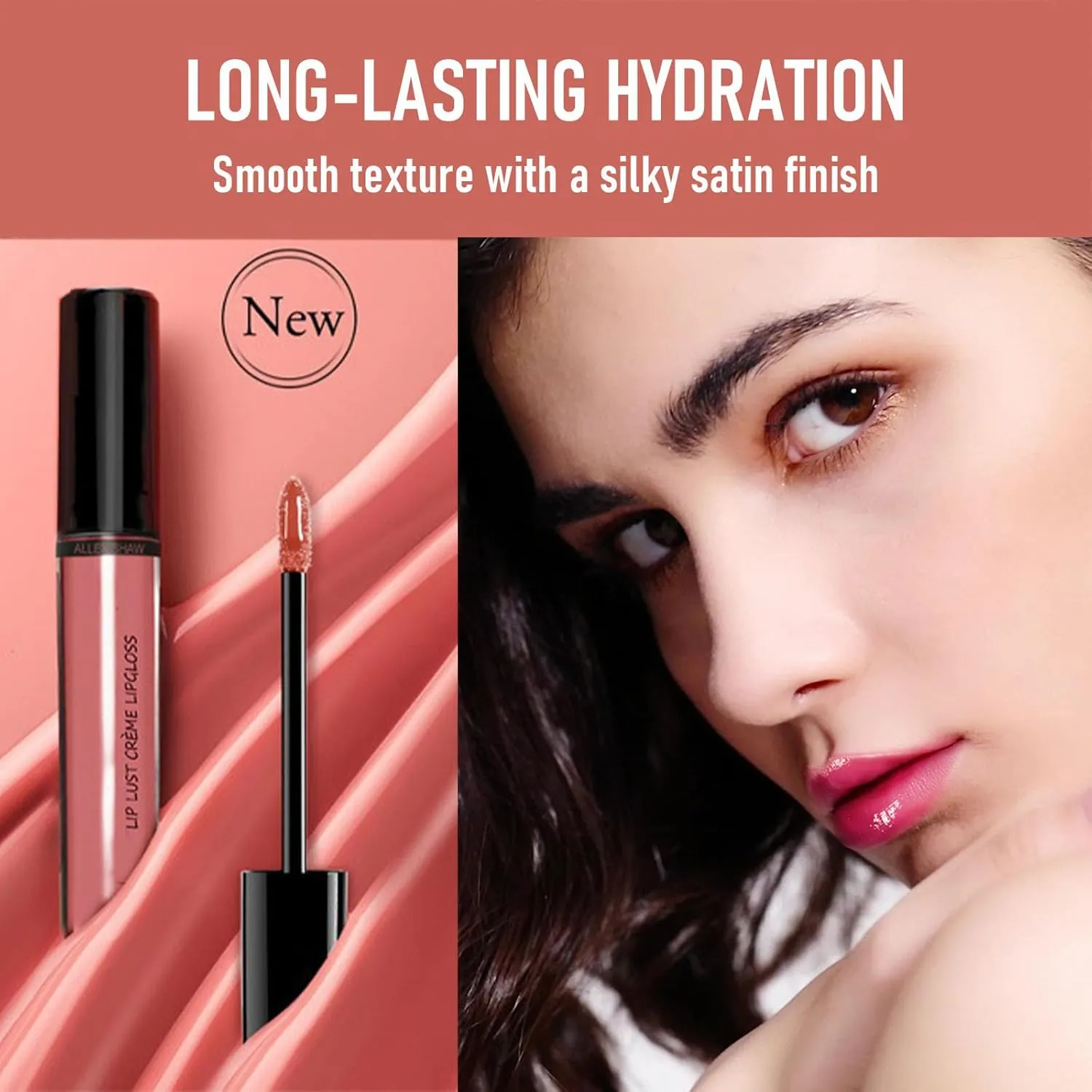 Hailnrothwad Lipstick, Brillo De Labios En Crema De Colores, 12 Colors Cream Texture Lipstick, Long-Lasting Moisturizing (#10)