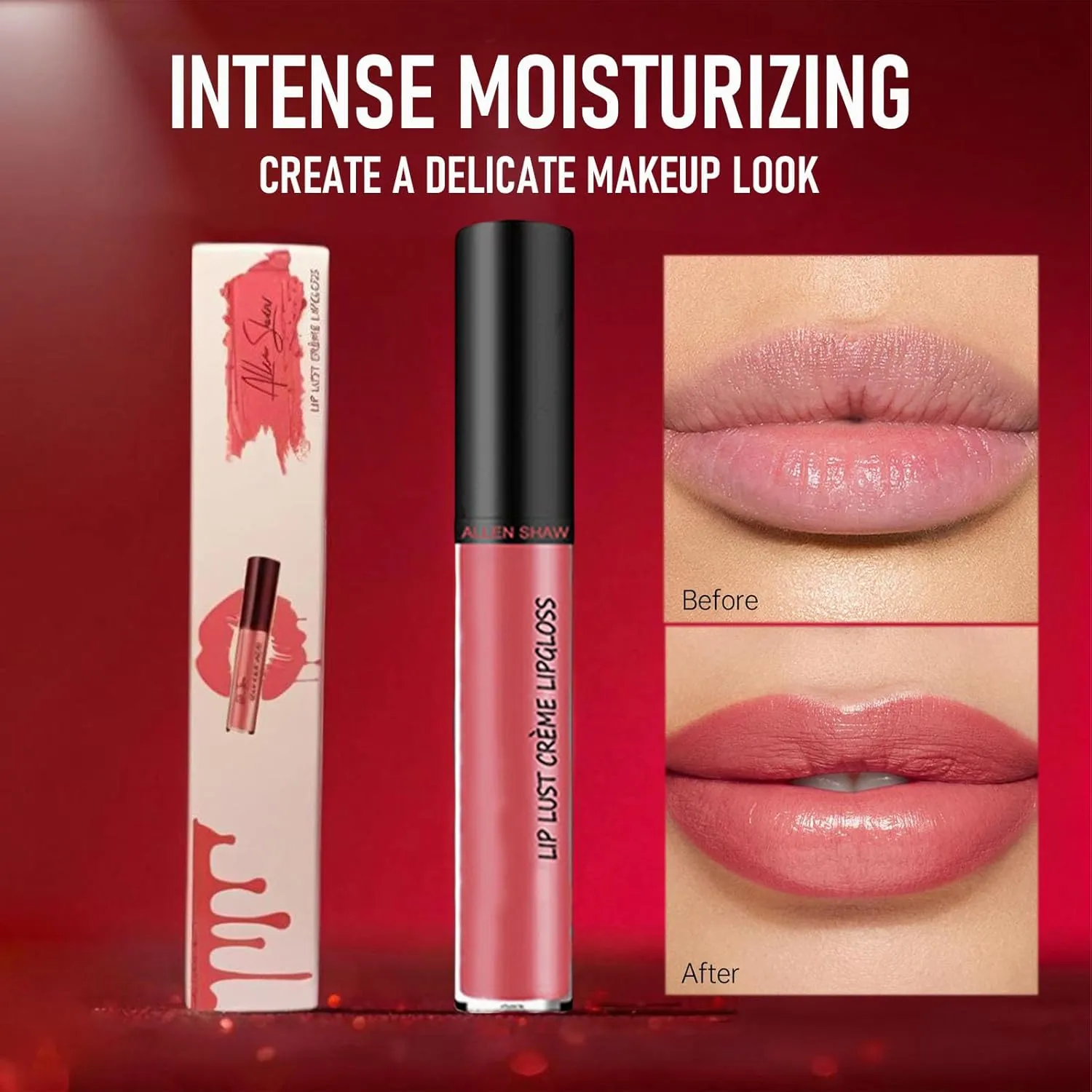 Hailnrothwad Lipstick, Brillo De Labios En Crema De Colores, 12 Colors Cream Texture Lipstick, Long-Lasting Moisturizing (#10)