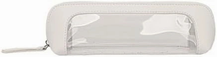 Hand makeup bag, brow pencil bag, lipstick makeup brush storage bag, portable bag (White)