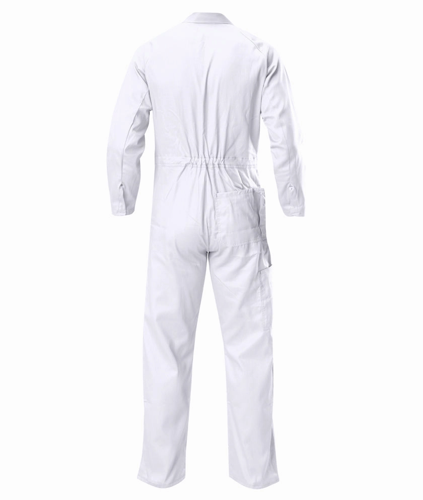 Hard Yakka Men's Foundations Lightweight Cotton Drill Coverall - White