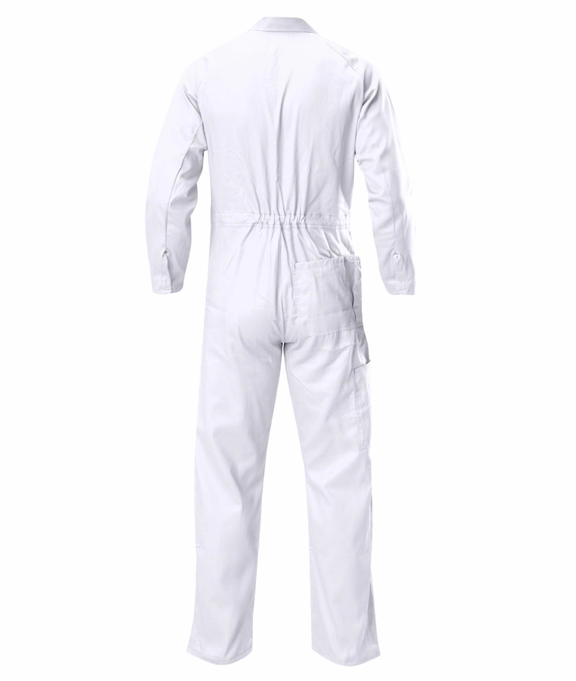 Hard Yakka Men's Foundations Lightweight Cotton Drill Coverall - White