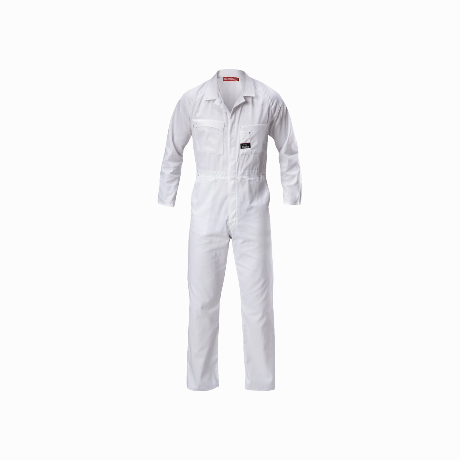 Hard Yakka Men's Foundations Lightweight Cotton Drill Coverall - White