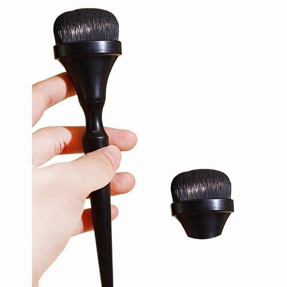 HBJWOV 5 pieces of black makeup brush set full set of powder eye shadow brush beauty tools