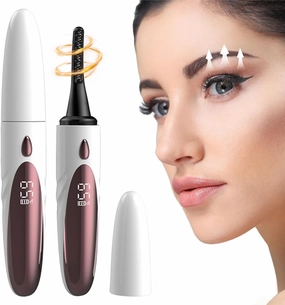 Heated Eyelash Curler, 2025 New Rechargeable Heated Eyelash Curler Electric Eyelash Curler, Upgrade 2 in 1 Electric Eyelash Curler Mini USB Rechargeable Finalize Eyelash Tool (White)