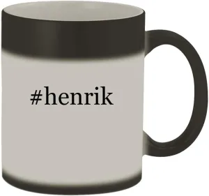#henrik - 11oz Hashtag Magic Color Changing Mug, Matte Black