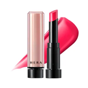 HERA Sensual Nude Balm Moisturizing Lipstick #356 TEMPTING RED | Glossy Lip Serum including Ceramide, Hydrating & Nourishing, Sheer Color & Smooth Finish, Korean Makeup, 0.12 oz. (3.5g)