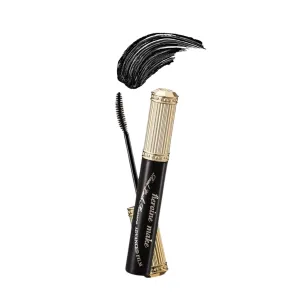 HEROINE MAKE by KISSME Real Lash Mascara Advanced Film, Waterproof Mascara Black, Slim Brush, Fiber Mascara, Lengthening & Curl Mascara, Eye Makeup, 0.21 Fl Oz