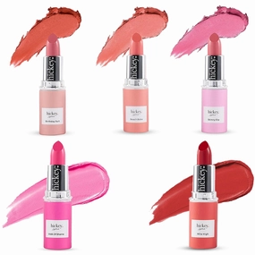 Hickey Lipstick For Women Fashion Week Lipstick Collection Refillable Perfect Red lipstick, Hot Pink, Nude, Light Pink & Coral Organic, Vegan, Gluten-Free Lipstick Long Lasting (Pack of 5)