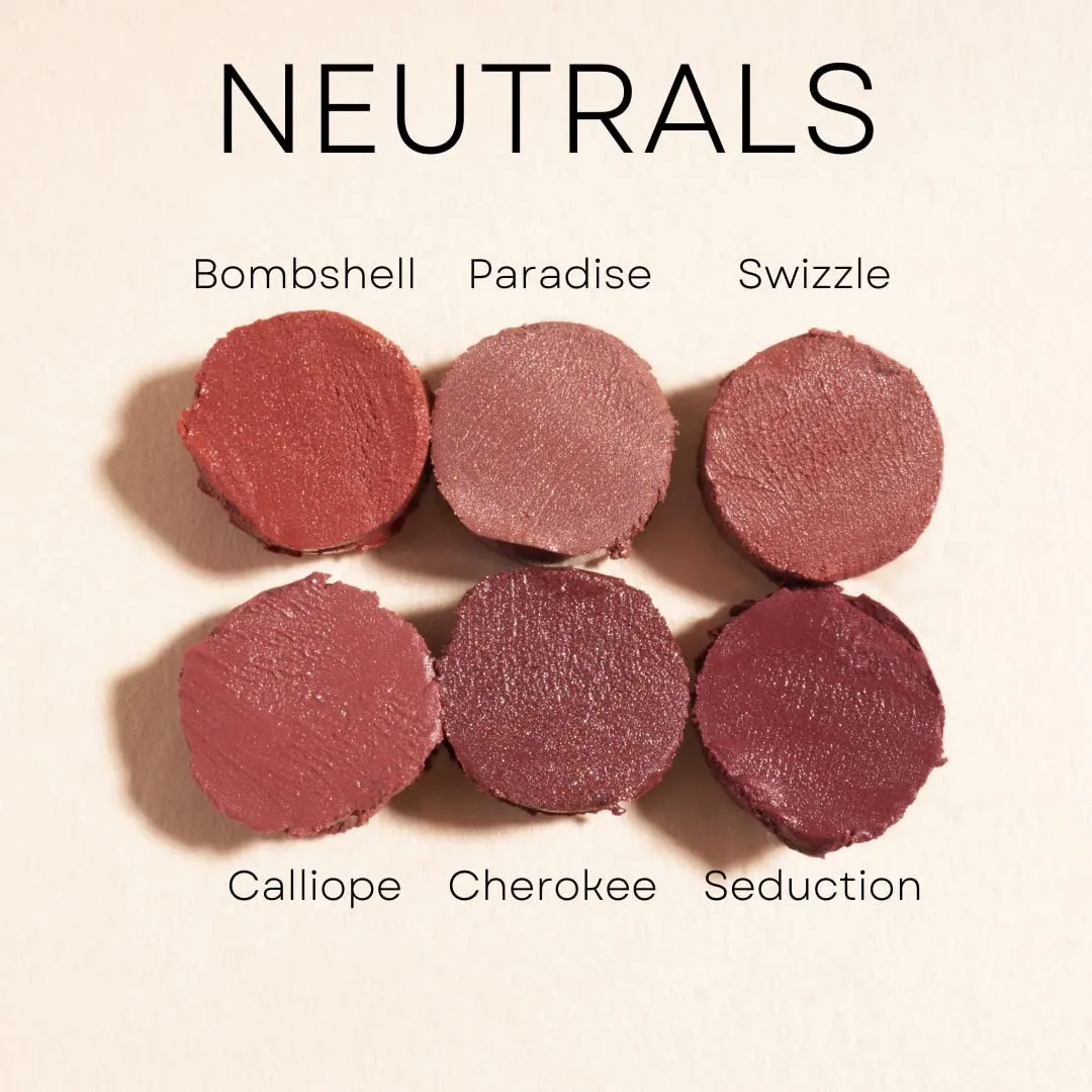 Honeybee Gardens Truly Natural Long Lasting Lipstick, Vintage Merlot, Deep Berry Red Wine, Naturally Hydrating & Nourishing, Vegan, Gluten-Free & Cruelty-Free, 0.13 oz / 3.8 g