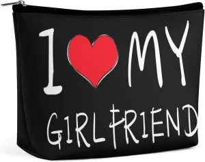I Love My Girlfriend Cosmetic Bag Travel Portable Makeup Bag Large Capacity Toiletry Bag Women Storage Bags-3