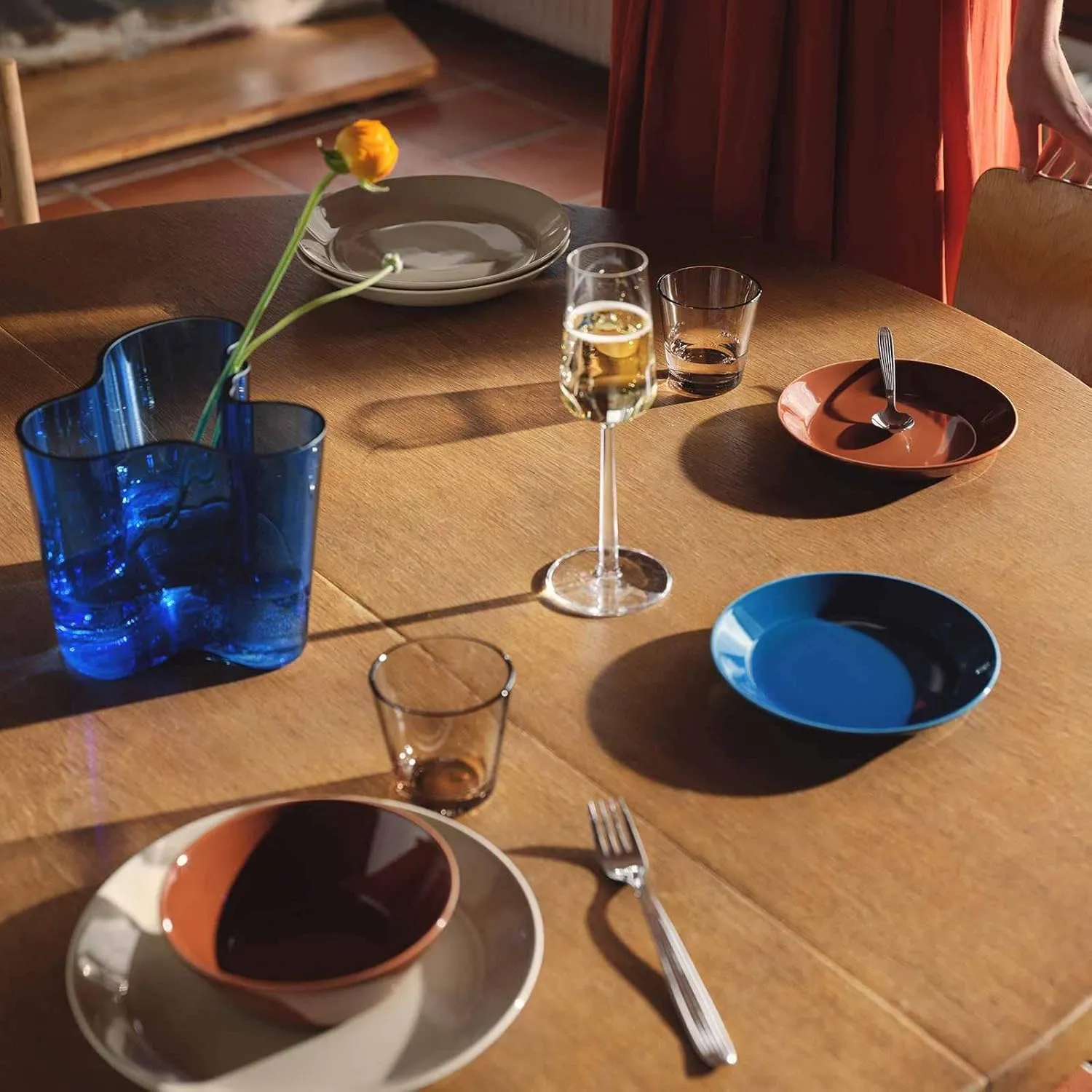 iittala 1061220 Teema Plate, 6.7 inches (17 cm), Vintage Brown