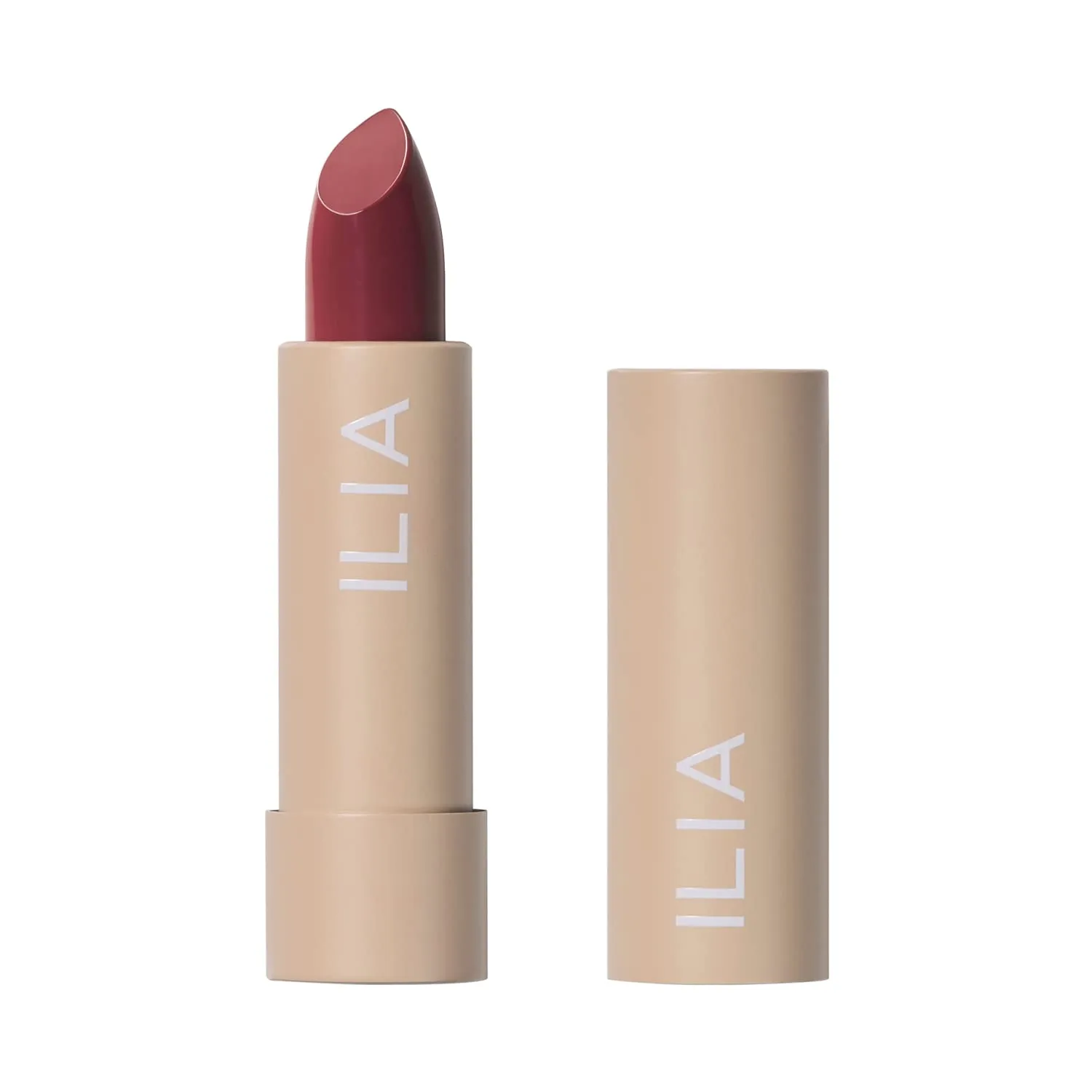 ILIA - Color Block Lipstick | Non-Toxic, Vegan, Cruelty-Free, Hydrating   Long Lasting, No Budge Color with Full Coverage (Wild Aster (Berry Brown With Cool Undertones), 0.14 oz | 4 g)