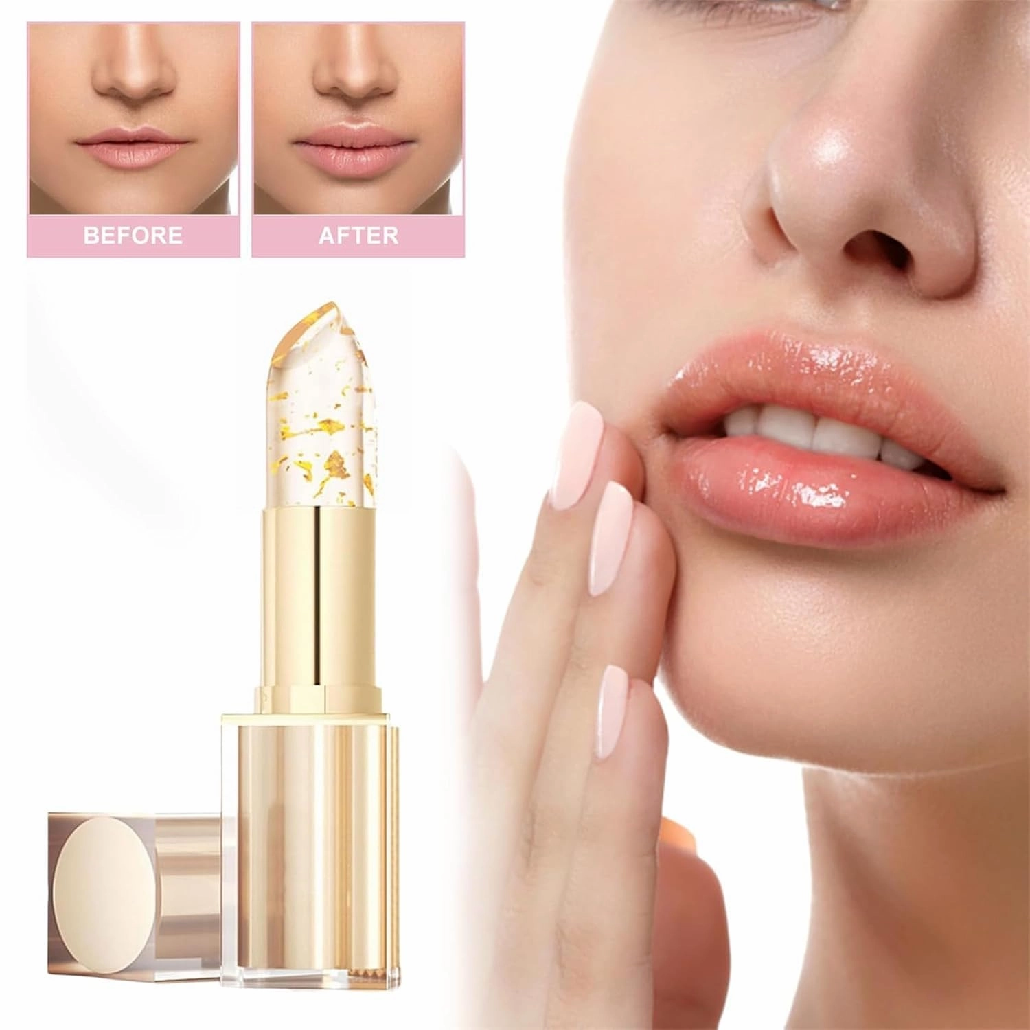 Imaginaryl Lip Color, Imaginary Lipstick, Transferproof Color-Changing Lipstick, Long Lasting 24 Hours, Deep Nourishment (2PC, B)