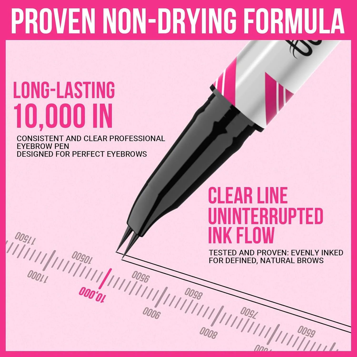 iMethod Curved Eyebrow Pen - 2-in-1 Dual-Ended Microblading Eyebrow Pencil with Curved Tip and Precise Brush-Tip, Brow Pen for Natural Hair-Like Brows, Lasts All-Day, Brown