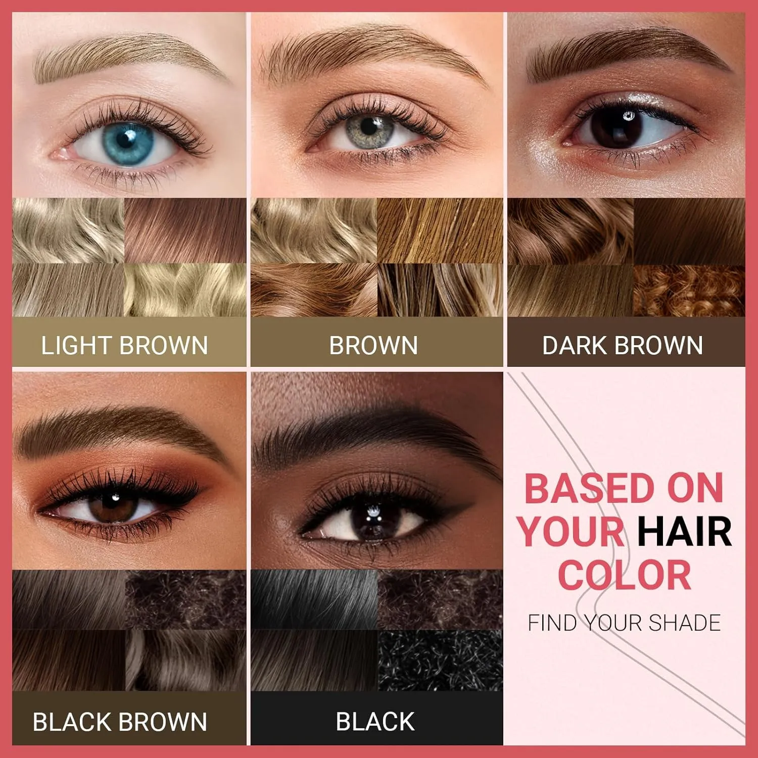 iMethod Curved Eyebrow Pen - Eyebrow Pencil, Brow Pencil 2-in-1 Dual-Ended Microblading Eyebrow Pen with Micro-Fork-Tip and Precise Brush-Tip Create Natural Hair-Like Brows, Last All-Day, Brown
