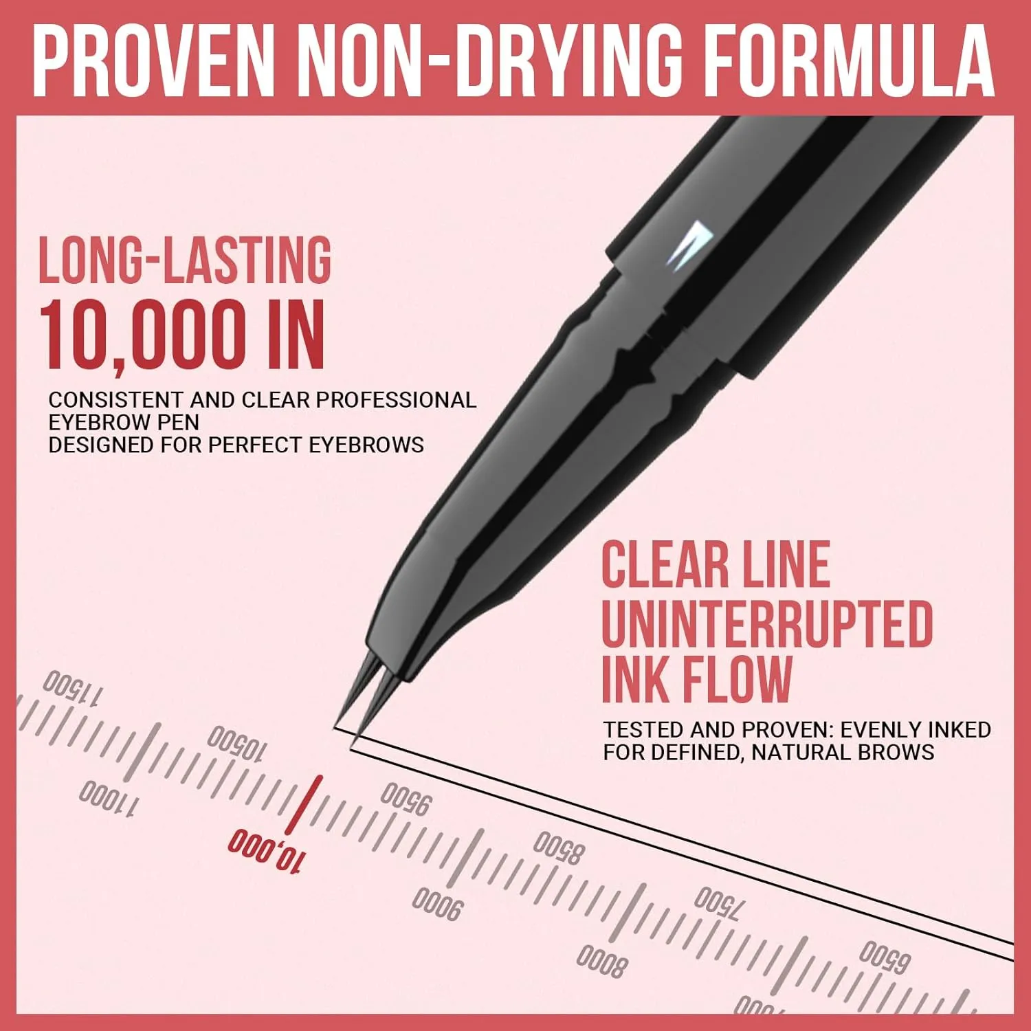 iMethod Curved Eyebrow Pen - Eyebrow Pencil, Brow Pencil 2-in-1 Dual-Ended Microblading Eyebrow Pen with Micro-Fork-Tip and Precise Brush-Tip Create Natural Hair-Like Brows, Last All-Day, Brown
