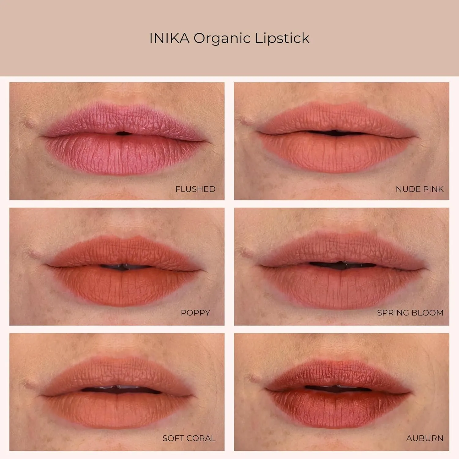 INIKA Organic Lipstick - Nude Pink