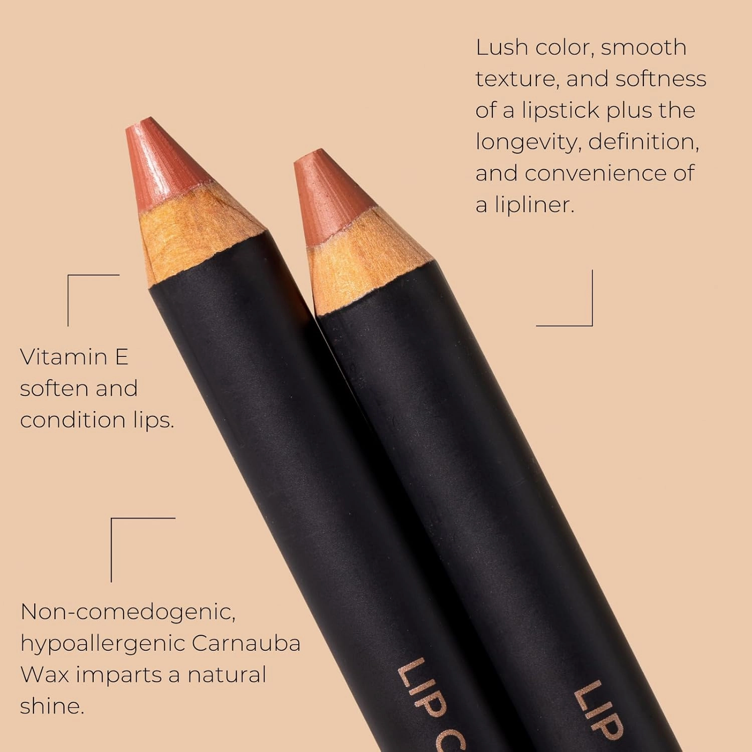 INIKA Organic Long Lasting Lipstick Crayon with Vegan Lipstick and Organic Lip Liner, Hypoallergenic, Cruelty-Free, Matte Finish, Enriched with Vitamin E and Coconut Oil, Pink Nude, 3 g