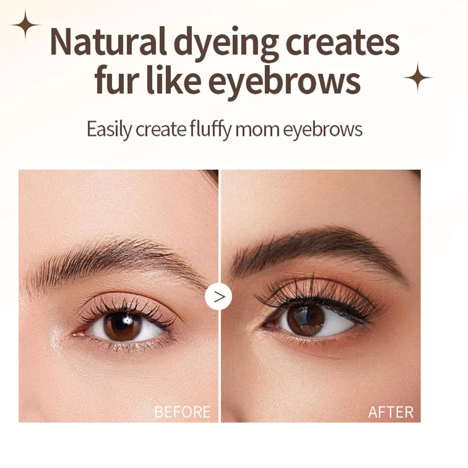 Instant Brow Brush, Brow Brush, Eyebrow Brush, Brow-Fection, Waterproof & Smudge-Proof Liquid Eyebrow Brush, Square Brush for Natural Brow (Auburn*2pcs)