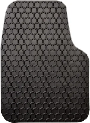 Intro-Tech JP-110F-RT-B HexoMats Front Row 2 pc. Custom Fit Auto Floor Mats for Select Jeep CJ-5 Models - Rubber-Like Compound, Black