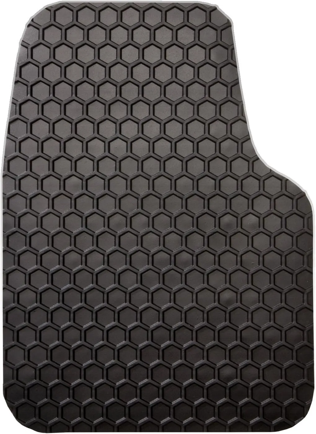 Intro-Tech JP-110F-RT-B HexoMats Front Row 2 pc. Custom Fit Auto Floor Mats for Select Jeep CJ-5 Models - Rubber-Like Compound, Black