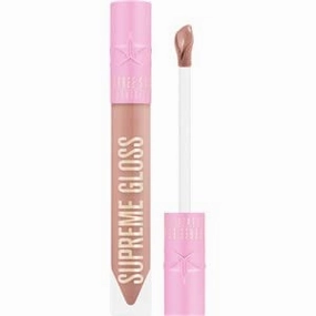 Jeffree Star Cosmetics Supreme Gloss – Blow My Candles (Peachy Light Nude) – Full-Coverage, High-Shine, Non-Sticky Vegan Lip Gloss with Rose Petal Applicator