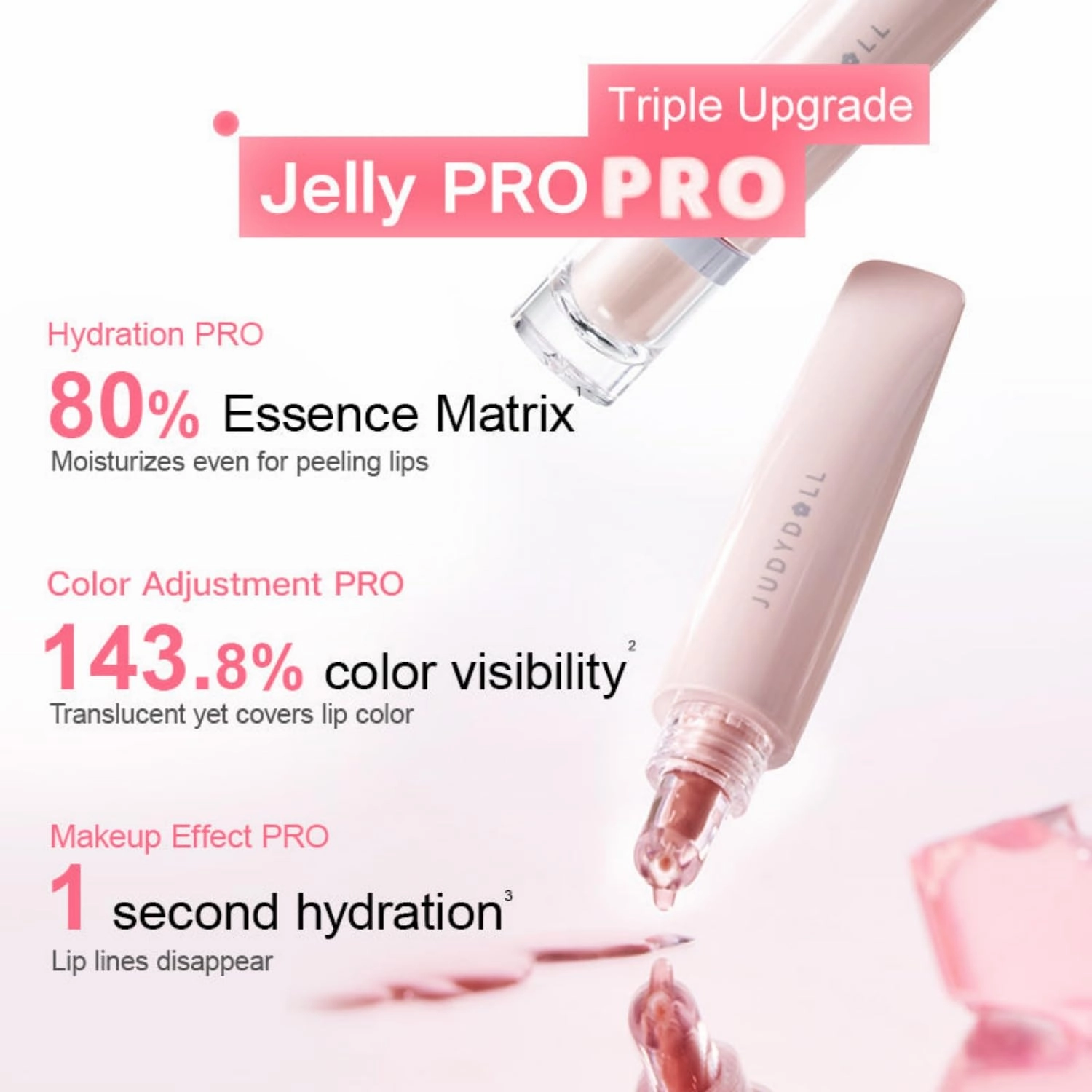Judy-Dolll Sweety Lip Jelly Lip Glossr Clear,Hydrating Lip Gloss,Moisturizing Nonstick Tinted Gloss Lip Oil (C06 Berry, 0.35 Fl Oz)