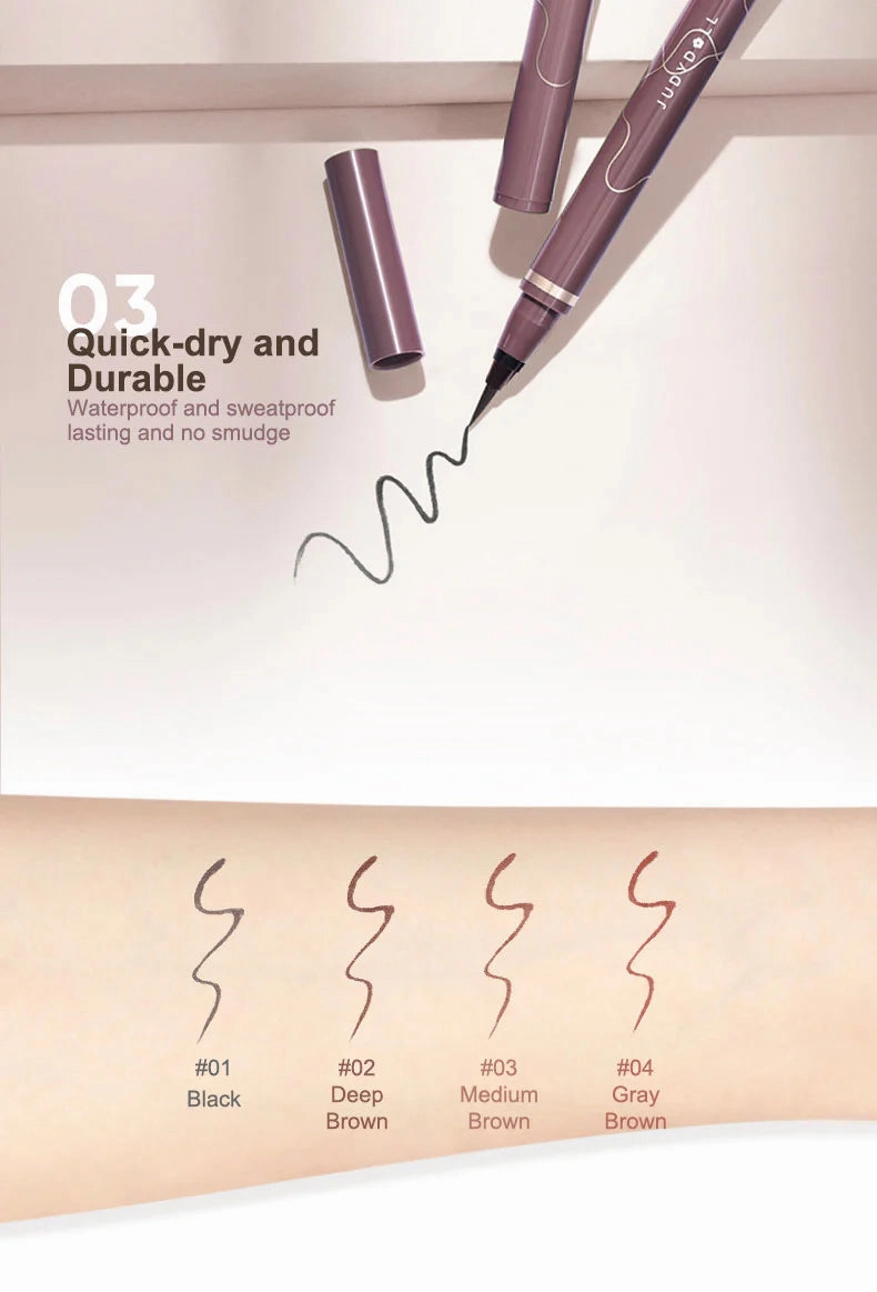 Judydoll - Ultra-Fine Liquid Eyeliner - 04 Gray Brown