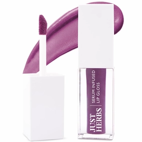Just Herbs Serum Infused Lip Gloss for Women, Lighweight Non-Sticky High Glossy Moisturizing and Hydrating Lip Gloss 3 ml (Juicy Berry)