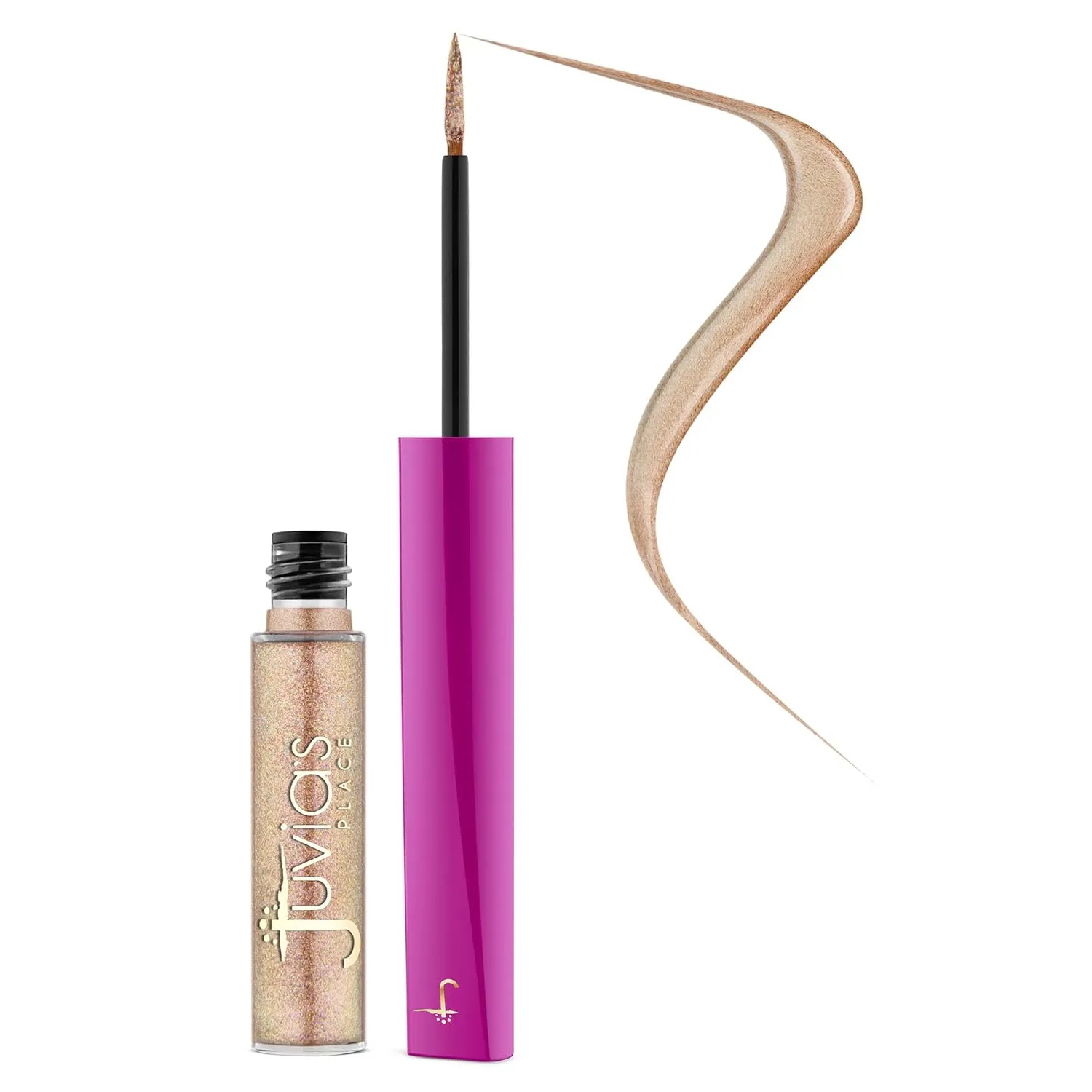 Juvia's Place Afrogalactic Glitter Liner Venus - Glitter Liner Liquid, Waterproof Liner, Multi-Dimensional Gel Liner, Metallic Liquid Liner, Holographic Liner, Iridescent Liner