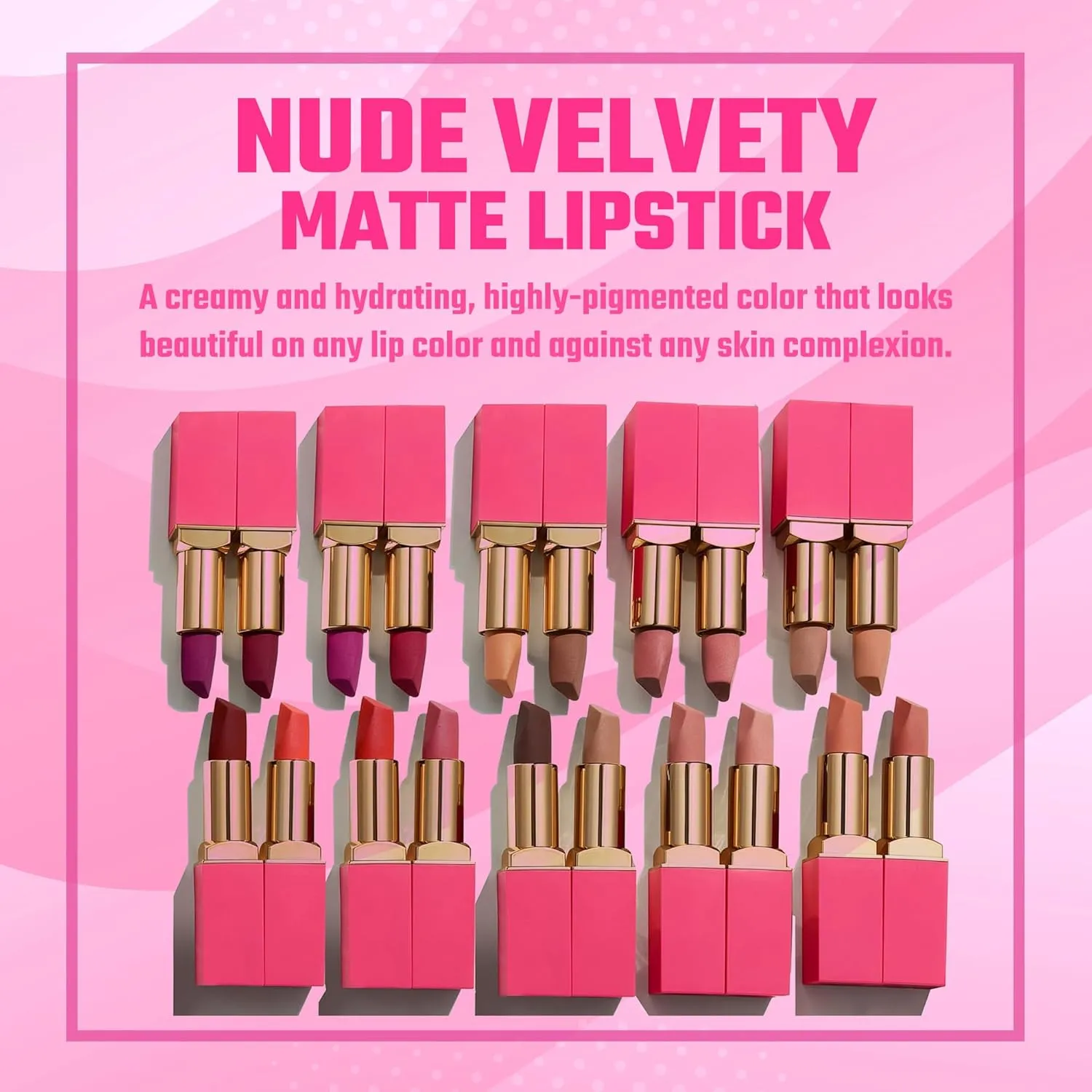 Juvia's Place The Nude Velvety Matte Lipstick A Mauve Moment - Nude, Long-lasting, Rich-Color Lip Makeup, Creamy Lipstick with Matte Finish, Beauty & Lip Products