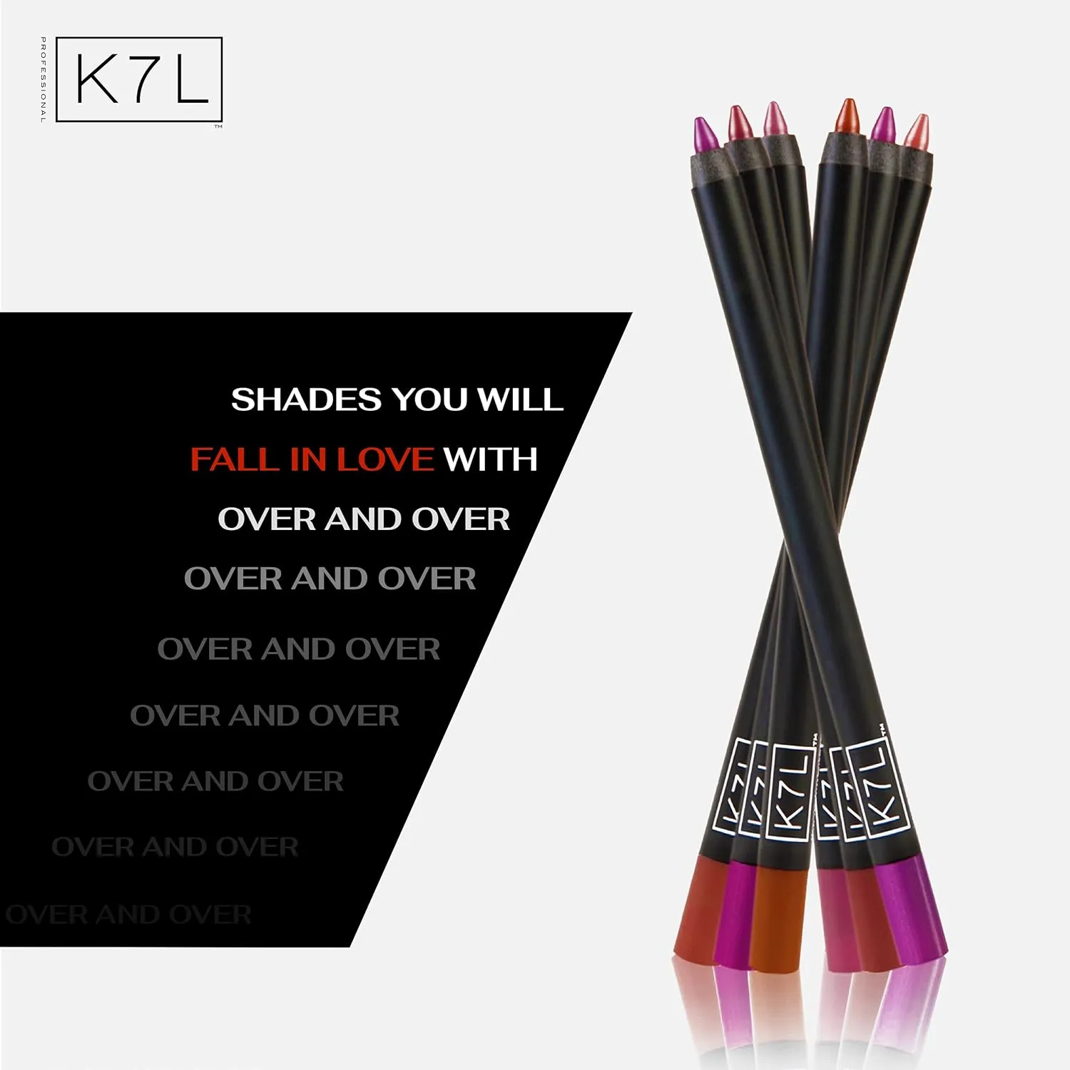 K7L Red Lip Crayon - Maroon