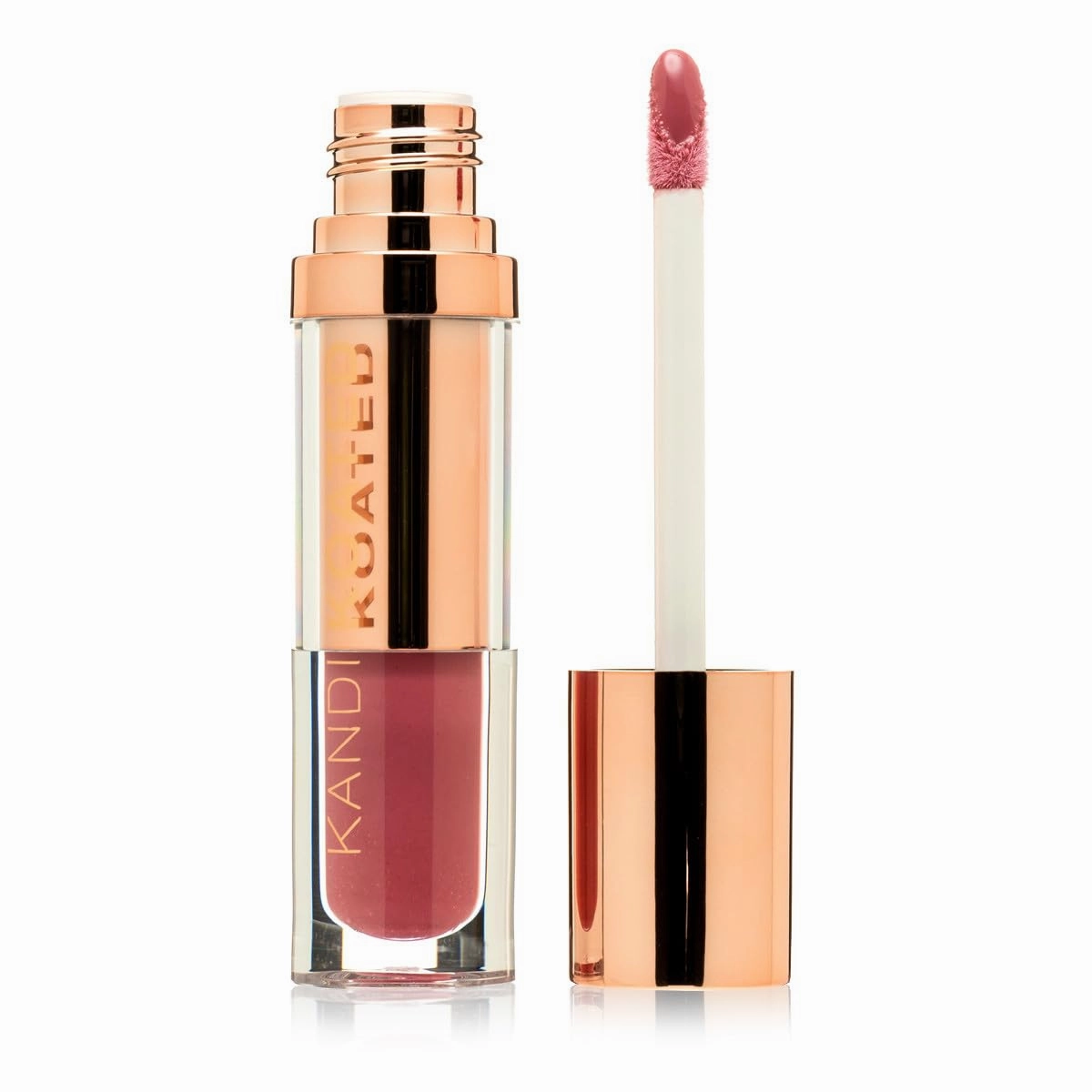 Kandi Koated Lacquer Illuminating Lip Cream [Tease] Creamy Lip Gloss | Natural Colors, Moisturizing Lip Lacquer, Paraben-Free, Cruelty-Free | Beauty & Makeup