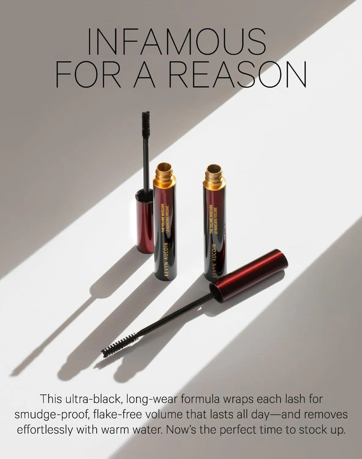 Kevyn Aucoin The Volume Mascara, Black: Precision detail brush. Tubing tech. Long wear. Clump & flake-free. Pro makeup artist go to that thickens, separate & lengthen lashes. Easy removal with water.
