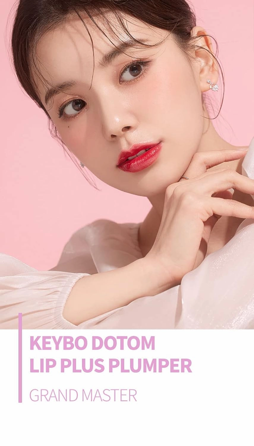 keybo Lip Plumper Dotom Lip Plus 16 Colors, 3 Steps Extreme Plumping Clear Lip Gloss by Essence Lip Care Oil & 16 Color Tints from Korean Makeup (09. Winter Berry)